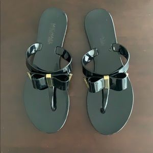 Michael Kors Bow Acrylic Sandals Size 6.5